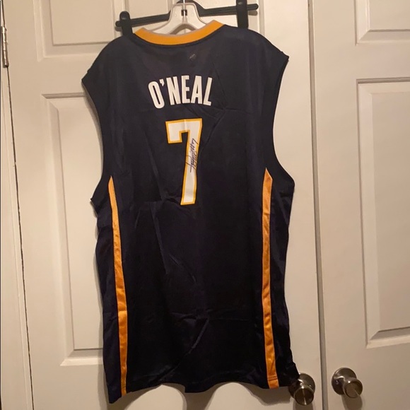 NBA Other - SIGNED Jermaine O’Neal Indiana Jersey size XL